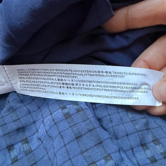 Moon River Navy Square-Neck Puff Sleeve Midi Dress - Picture 10 of 10